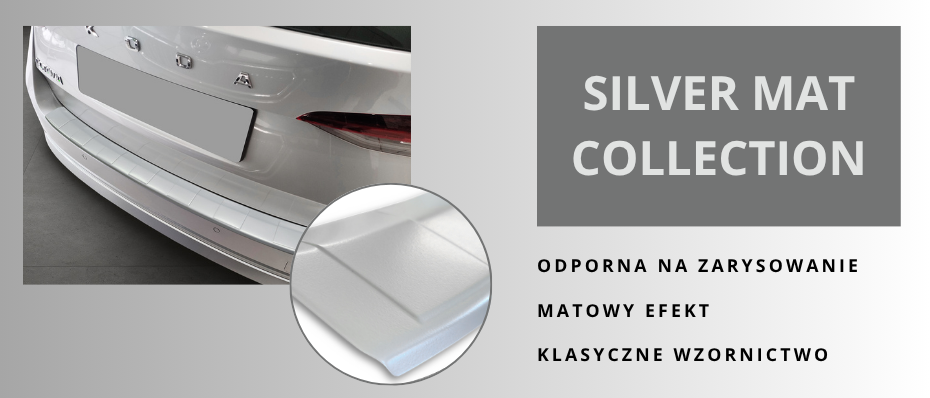 Nakładka na zderzak tylny do Hyundai Inster (Srebrny mat) silver_mat