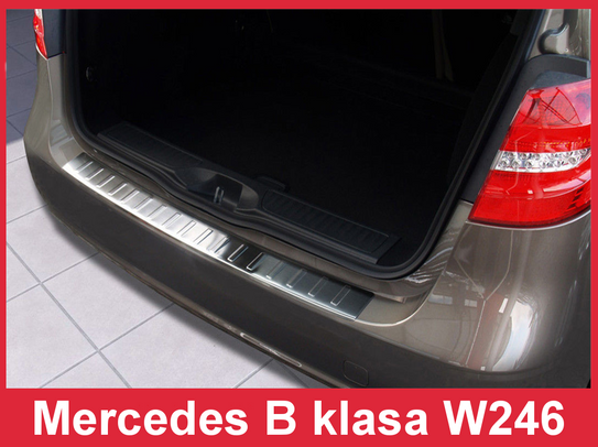 Nakładka na zderzak tylny do Mercedes W246 B klasa (Stal) 