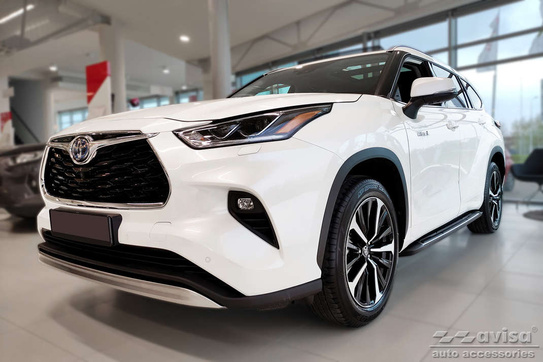 Nakładki progowe do Toyota Highlander 4 (Stal)