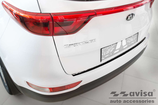 Nakładka na zderzak tylny do KIA SPORTAGE 4 (Carbon Fiber)