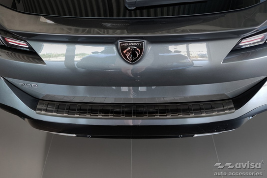 Nakładka na zderzak tylny do Peugeot 308 III SW (Kombi) (Czarna)