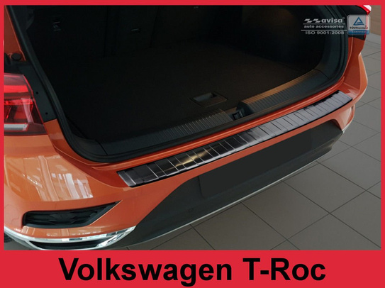 Nakładka na zderzak tylny Volkswagen T-Roc (Czarna)
