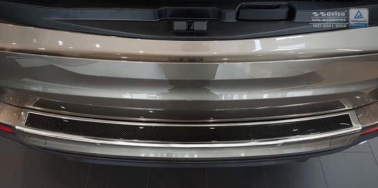 Nakładka na zderzak tylny do BMW serii X5 III F15 Carbon Fiber + Stal