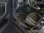 Nakładki progowe do Toyota Rav4 5 (Czarne)