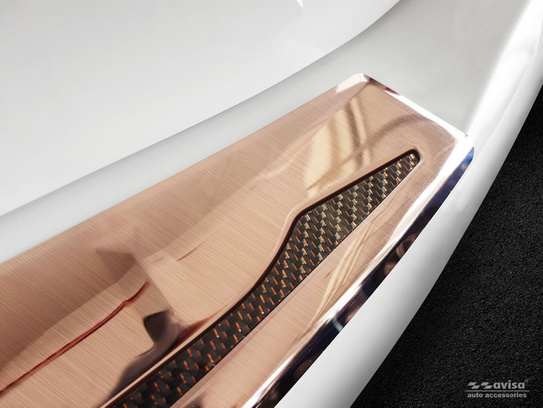 Nakładka na zderzak tylny do BMW X3 G01 Carbon Fiber + Stal