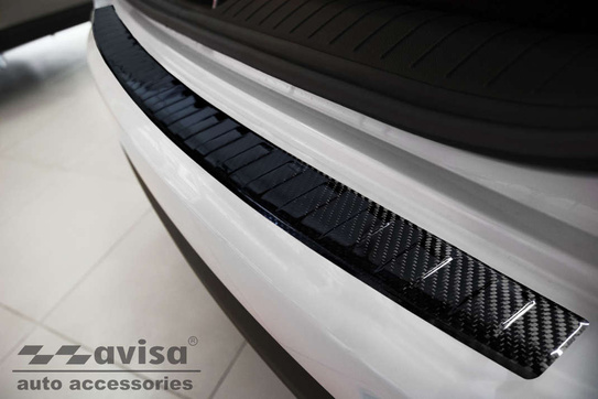 Nakładka na zderzak tylny do KIA SPORTAGE 4 (Carbon Fiber)