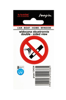 Naklejka obustronna - Zakaz palenia