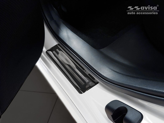 Nakładki na progi do Subaru Impreza 5  (Stal czarna 4 szt.)