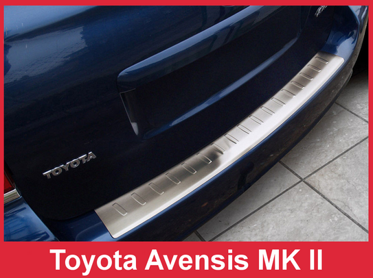 Nakładka na zderzak tylny Toyota Avensis Mk 2 Kombi (Stal)