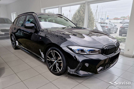 Nakładka na zderzak tylny do BMW 3 VII G21 Kombi  M-Pakiet (Stal)