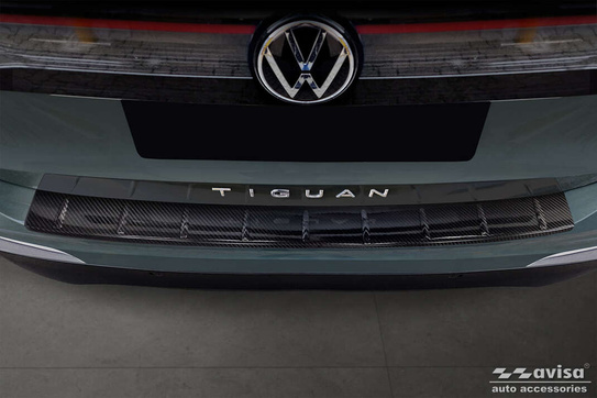  Nakładka na zderzak tylny Volkswagen Tiguan 3 (Carbon Fiber)