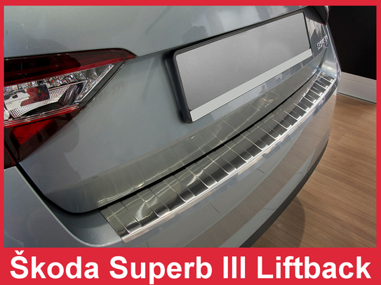 Nakładka na zderzak tylny SKODA SUPERB 3 LIFTBACK (Stal)