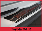Nakładka na zderzak tylny do Toyota CH-R Carbon+Stal