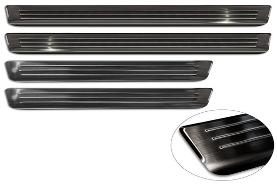 Nakładki progowe do Skoda Kodiaq 2 (Czarne)