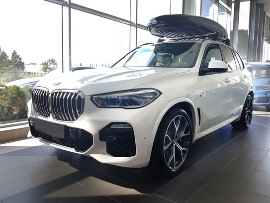 Nakładka na zderzak tylny do BMW X5 IV G-05 M-PAKIET (Carbon + Stal)