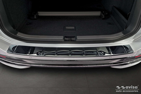 Nakładka na zderzak tylny Volkswagen Passat B9 Kombi (Czarne-lustro)