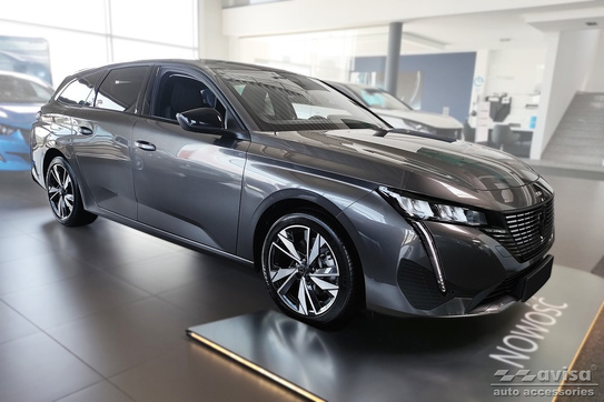 Nakładka na zderzak tylny do Peugeot 308 III SW (Kombi) (Czarna)