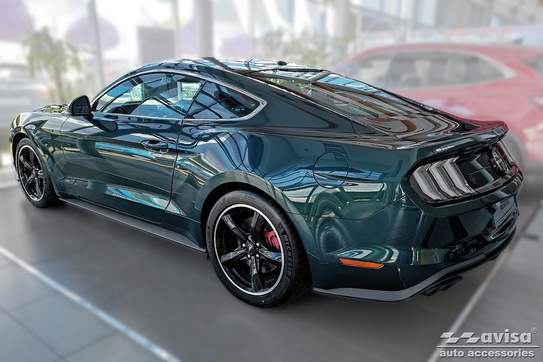 Nakładka na zderzak tylny do Ford Mustang 6 (Carbon Fiber)