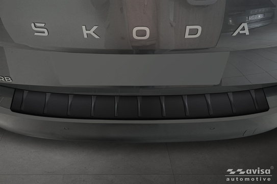 Nakładka na zderzak tylny Skoda Superb 4 Liftback (Czarny Mat)