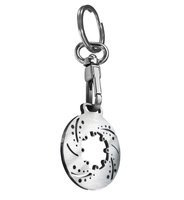 Brelok stalowy - Tarcza (srebrny)