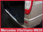 Mercedes W639 Vito/Viano Nakładka (listwa) ochronna na zderzak tylny