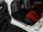 Nakładki na progi do Honda Civic 10 (Czarne-Lustro)