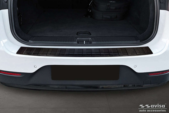 Nakładka na zderzak tylny do Mercedes EQE SUV (Carbon Fiber)