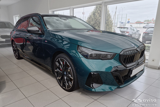 Nakładka na zderzak tylny BMW 5 G61 Touring / M-Pakiet (Czarny mat)