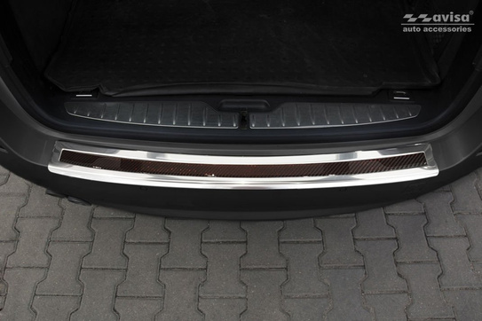 Nakładka na zderzak tylny do BMW serii 5 F11 Kombi Carbon+Stal