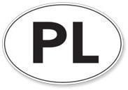 Naklejka na auto - PL "Pelka"