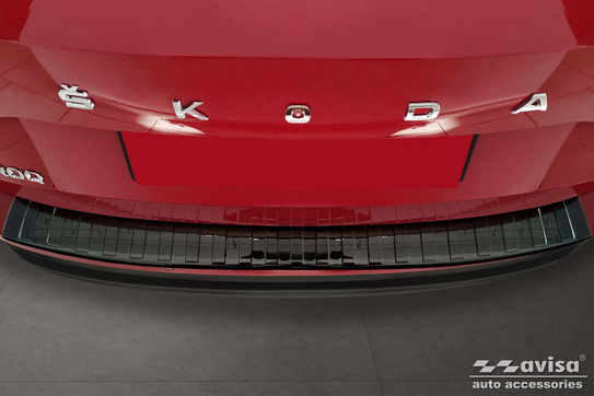 Nakładka na zderzak tylny Skoda Karoq (Czarne-lustro)