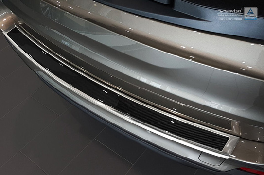 Nakładka na zderzak tylny do BMW serii X5 III F15 Carbon Fiber + Stal