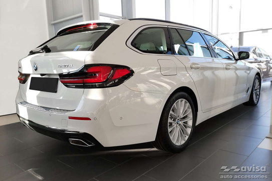 Nakładka na zderzak tylny do BMW 5 G31 Touring (Stal)