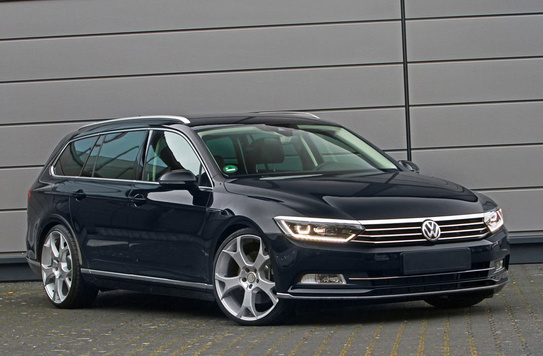 Nakładka na zderzak tylny Volkswagen Passat B8 Kombi (Czarna)
