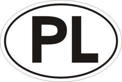 Naklejka na auto - PL "Pelka"