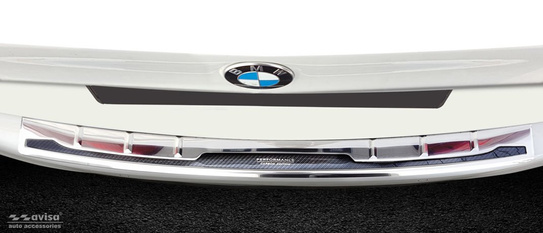 Nakładka na zderzak tylny do BMW serii 5 G31 Touring Carbon Fiber