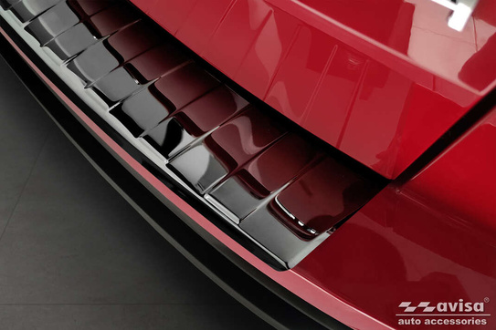 Nakładka na zderzak tylny Skoda Karoq (Czarne-lustro)