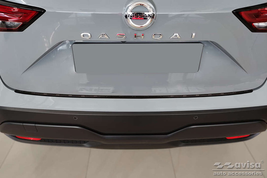 Nakładka na zderzak tylny do Nissan Qashqai 3 (Carbon Fiber)