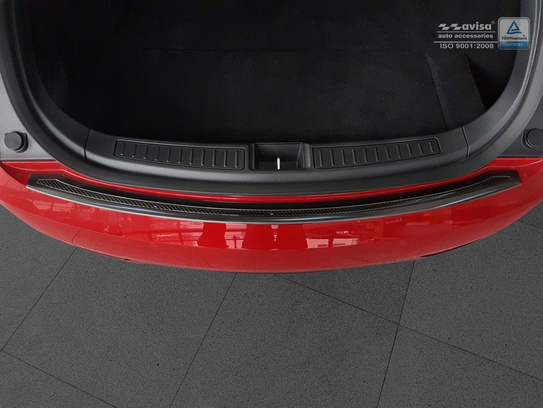 Nakładka na zderzak tylny Tesla model S Carbon+Stal