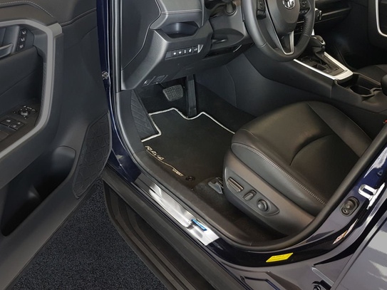 Toyota Rav4 V Zestaw - nakładka na zderzak tylny + nakładki progowe (Stal)