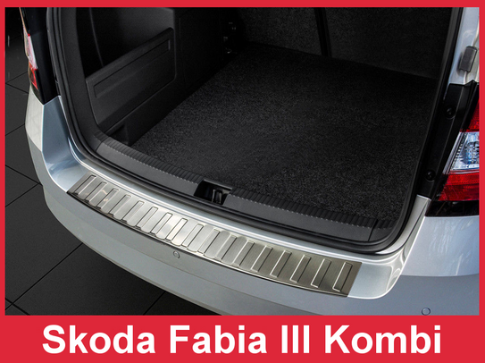 Nakładka na zderzak tylny SKODA FABIA 3 KOMBI (Stal)