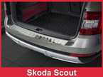 Nakładka na zderzak tylny SKODA OCTAVIA 3 SCOUT (Stal)