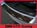 Nakładka na zderzak tylny do BMW serii 5 F11 Kombi Carbon+Stal