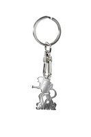 Brelok stalowy -  Strażak (srebrny)