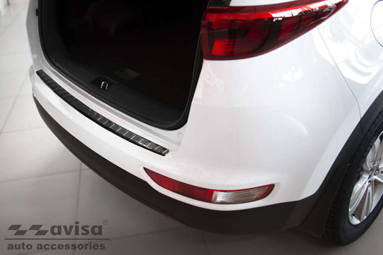 Nakładka na zderzak tylny do KIA SPORTAGE 4 (Carbon Fiber)