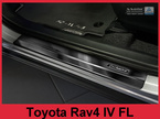 Czarne Nakładki ochronne progowe (4 szt.) Toyota Rav 4