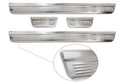 Nakładki progowe Nissan Micra 5 (Stal)