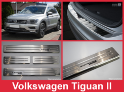 VOLKSWAGEN TIGUAN 2 Zestaw (Nakładka na zderzak tylny + nakładki progowe) 