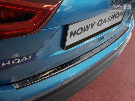 Nakładka na zderzak tylny Nissan Qashqai 2 FL (Czarna)