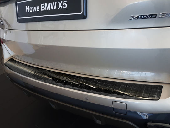 Nakładka na zderzak tylny do BMW X5 IV G-05 M-PAKIET (czarna)